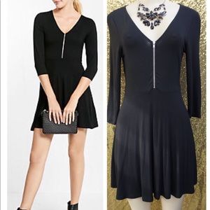 Express Fit and Flare Black Dress 👗